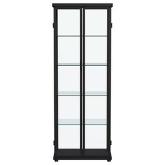Aero Black Curio Cabinet - Ornate Home