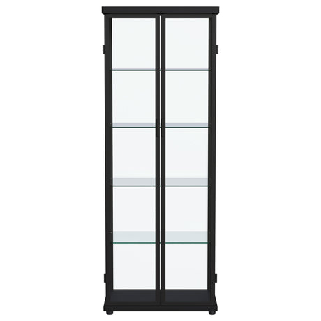 Aero Black Curio Cabinet - Ornate Home