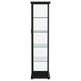 Aero Black Curio Cabinet - Ornate Home