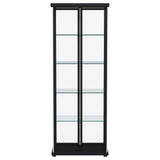 Aero Black Curio Cabinet - Ornate Home