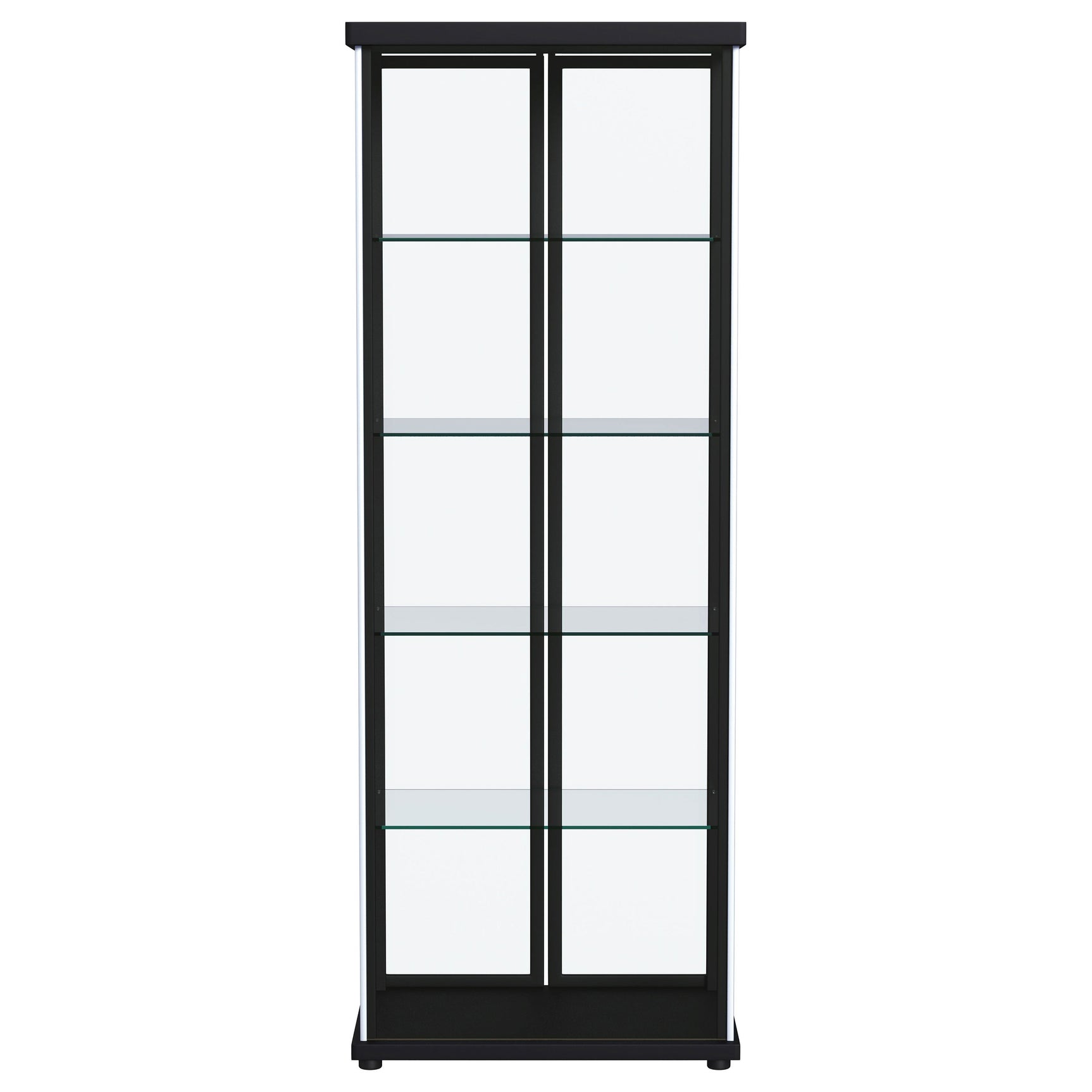 Aero Black Curio Cabinet - Ornate Home