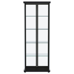 Aero Black Curio Cabinet - Ornate Home