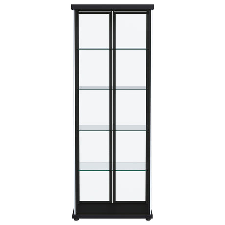 Aero Black Curio Cabinet - Ornate Home