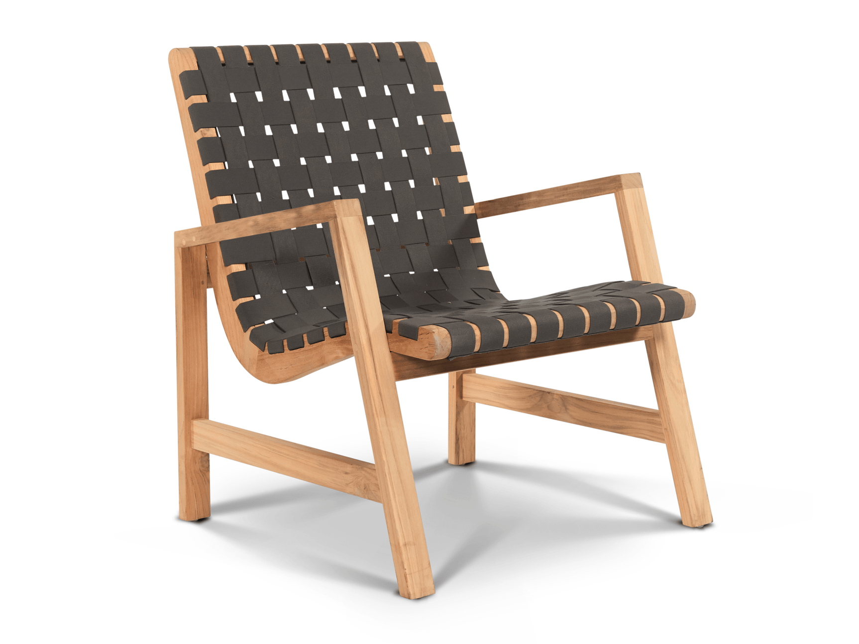 Aero Teak Taupe Grey Outdoor Woven Chat Armchair - Ornate Home