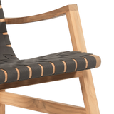 Aero Teak Taupe Grey Outdoor Woven Chat Armchair - Ornate Home