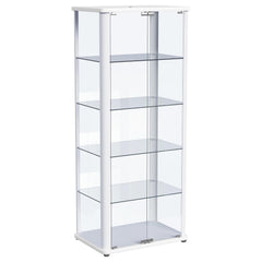 Aero White Curio Cabinet - Ornate Home