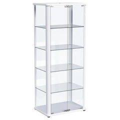Aero White Curio Cabinet - Ornate Home