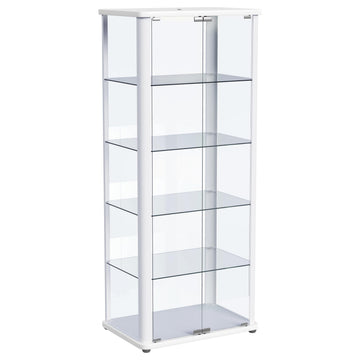 Aero White Curio Cabinet - Ornate Home