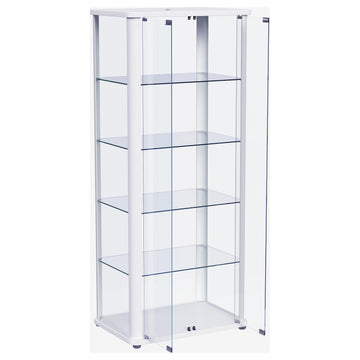 Aero White Curio Cabinet - Ornate Home