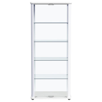Aero White Curio Cabinet - Ornate Home