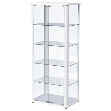 Aero White Curio Cabinet - Ornate Home