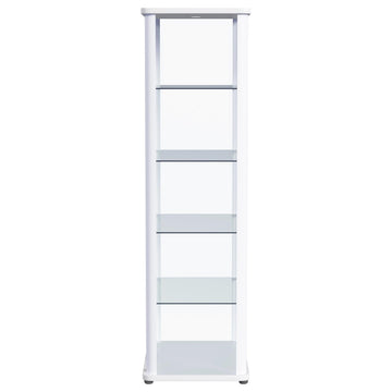 Aero White Curio Cabinet - Ornate Home
