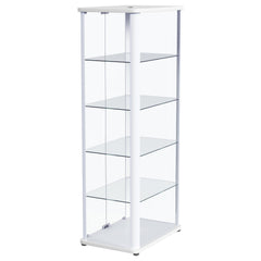 Aero White Curio Cabinet - Ornate Home