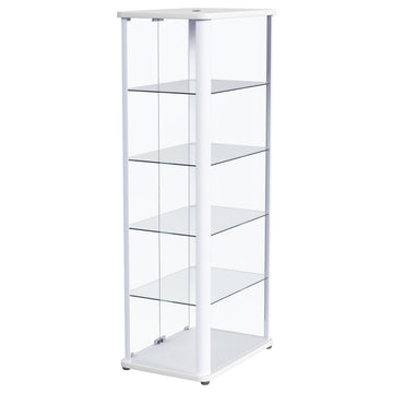 Aero White Curio Cabinet - Ornate Home