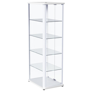 Aero White Curio Cabinet - Ornate Home