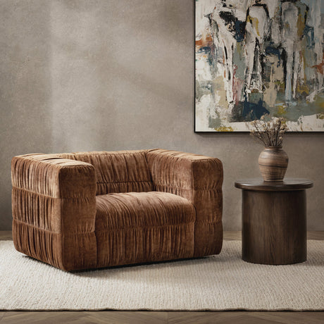 Afeela Bronze Swivel Chair - Ornate Home