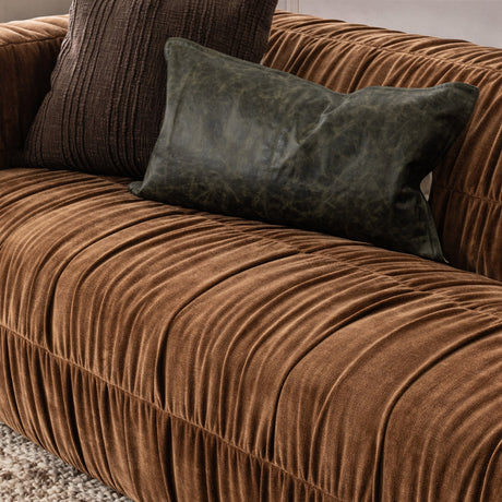 Afeela Bronze Upholstered Sofa - Ornate Home