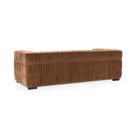 Afeela Bronze Upholstered Sofa - Ornate Home