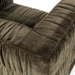 Afeela Fern Green Upholstered Swivel Chair - Ornate Home