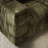 Afeela Fern Green Upholstered Swivel Chair - Ornate Home