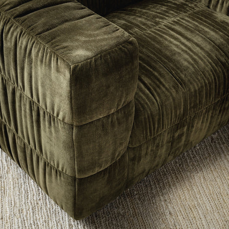 Afeela Fern Green Upholstered Swivel Chair - Ornate Home