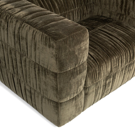 Afeela Fern Green Upholstered Swivel Chair - Ornate Home