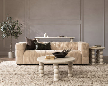 Afeela French Vanilla Sofa - Ornate Home