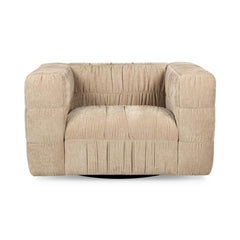 Afeela French Vanilla Upholstered Swivel Chair - Ornate Home