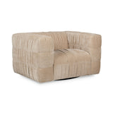 Afeela French Vanilla Upholstered Swivel Chair - Ornate Home