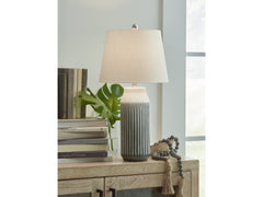 Afener Blue/Beige Table Lamp (Set of 2) - Ornate Home