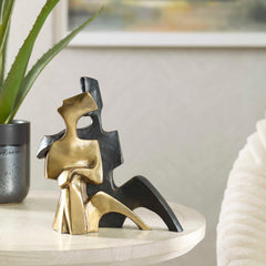 Affection Bronze/Gold Sculpture (Set of 2) - Ornate Home