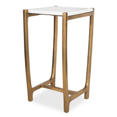 Affinity White Marble Accent Table - Ornate Home