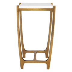 Affinity White Marble Accent Table - Ornate Home