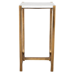 Affinity White Marble Accent Table - Ornate Home