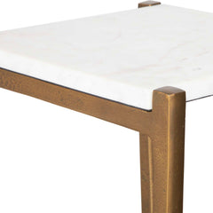 Affinity White Marble Accent Table - Ornate Home