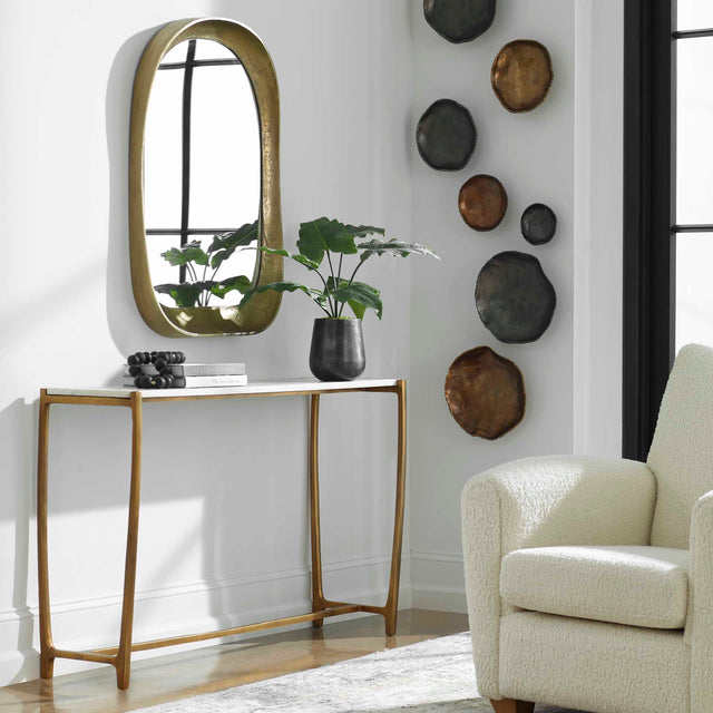 Affinity White Marble Console Table - Ornate Home