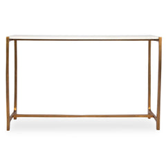 Affinity White Marble Console Table - Ornate Home