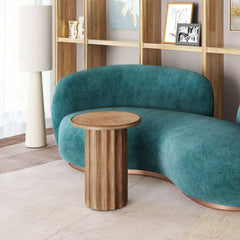 Afinato Brown Side Table - Ornate Home