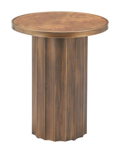 Afinato Brown Side Table - Ornate Home