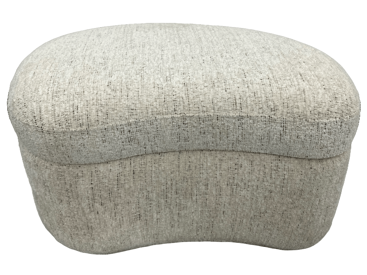 Afra Fully Upholstered Storage Ottoman in Chinchilla - Ornate Home
