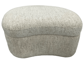 Afra Fully Upholstered Storage Ottoman in Chinchilla - Ornate Home