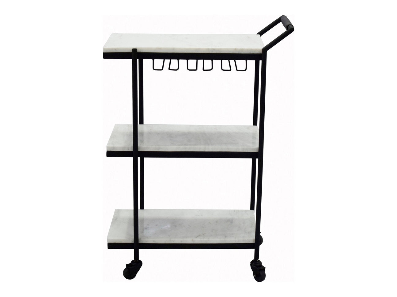 After Hours White Bar Cart - Ornate Home