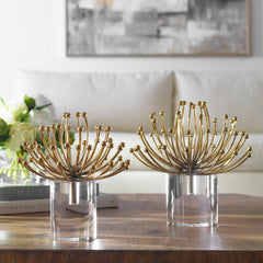 Aga Gold Modern Sculptures (Set of 2) - Ornate Home