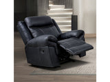 Agata Black Glider Recliner - Ornate Home