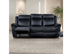 Agata Black Reclining Sofa - Ornate Home