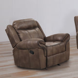 Agata Brown Reclining Sofa & Loveseat & Chair - Ornate Home