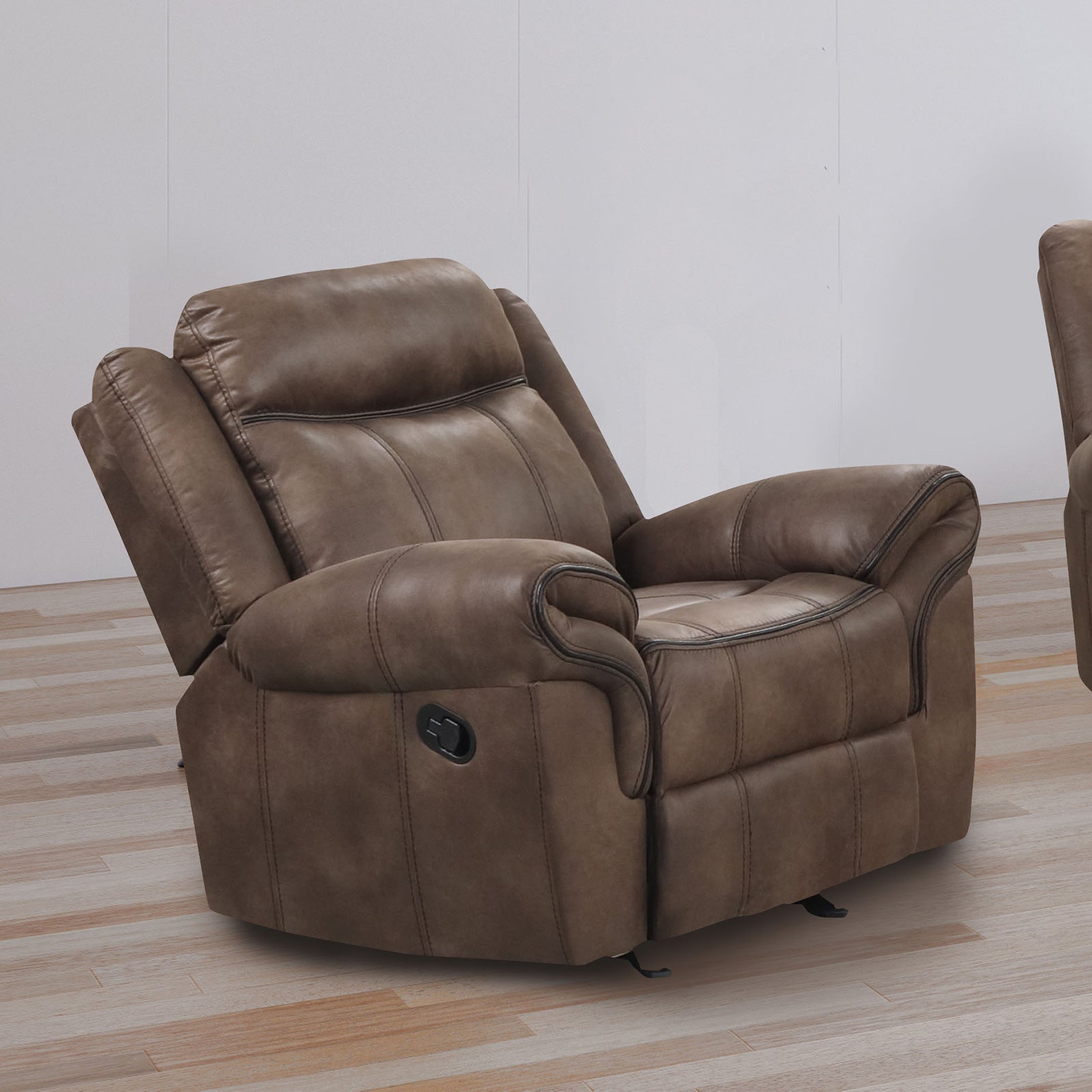 Agata Brown Reclining Sofa & Loveseat & Chair - Ornate Home