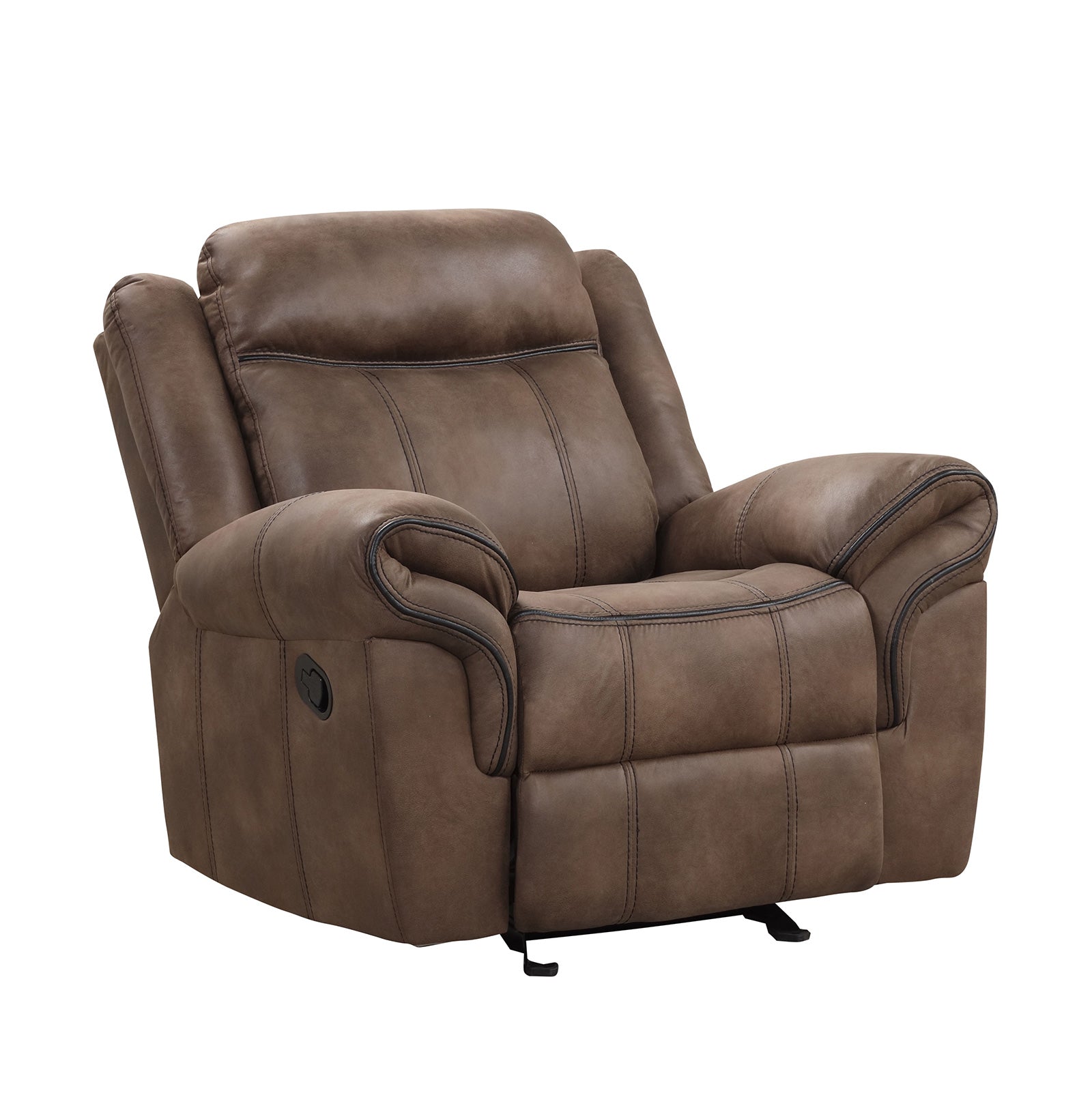 Agata Brown Reclining Sofa & Loveseat & Chair - Ornate Home