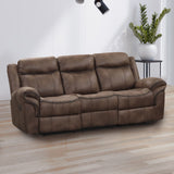 Agata Brown Reclining Sofa & Loveseat & Chair - Ornate Home
