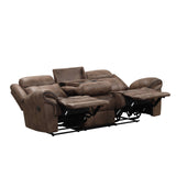 Agata Brown Reclining Sofa & Loveseat & Chair - Ornate Home